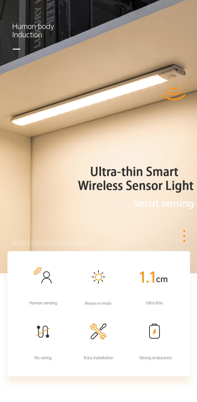 Luz LED Inteligente com Sensor de Movimento