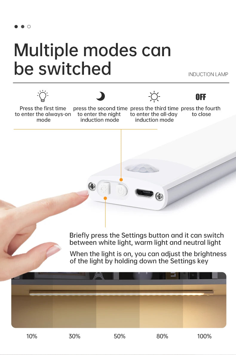 Luz LED Inteligente com Sensor de Movimento